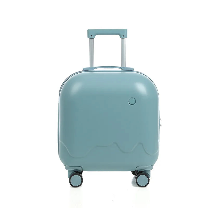 New Ice Cream Trolley Cabin Suitcase Lightweight Female Fresh Student 18 Inch Suitcase Male Silent Wheel Suitcase