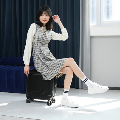 New Ice Cream Trolley Cabin Suitcase Lightweight Female Fresh Student 18 Inch Suitcase Male Silent Wheel Suitcase
