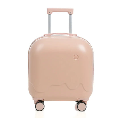 New Ice Cream Trolley Cabin Suitcase Lightweight Female Fresh Student 18 Inch Suitcase Male Silent Wheel Suitcase