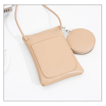 New Japanese Mini Mobile Phone Bag Zipper Shoulder Bags with Coin Purse Trend Designer Woman Female Small Flap Handbag and Purse