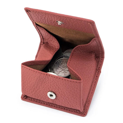 New Japanese Style Top Layer Cowhide Mini Women's Leather Buckle Coin Purse Storage of Small Wallet Compact Money Bag