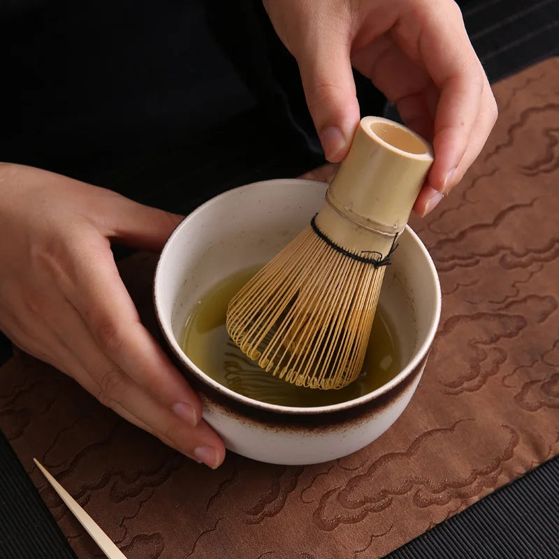 New Japanese Tea Matcha Brush Bai Ben Li Combination Song Dynasty Pointing Tea Matcha Beater Tool Set Gift Box
