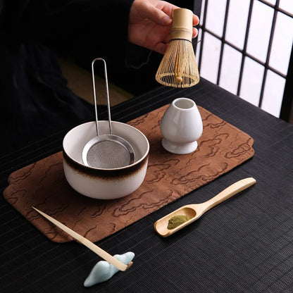 New Japanese Tea Matcha Brush Bai Ben Li Combination Song Dynasty Pointing Tea Matcha Beater Tool Set Gift Box