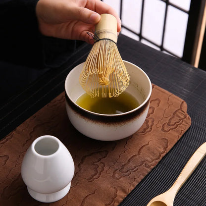 New Japanese Tea Matcha Brush Bai Ben Li Combination Song Dynasty Pointing Tea Matcha Beater Tool Set Gift Box