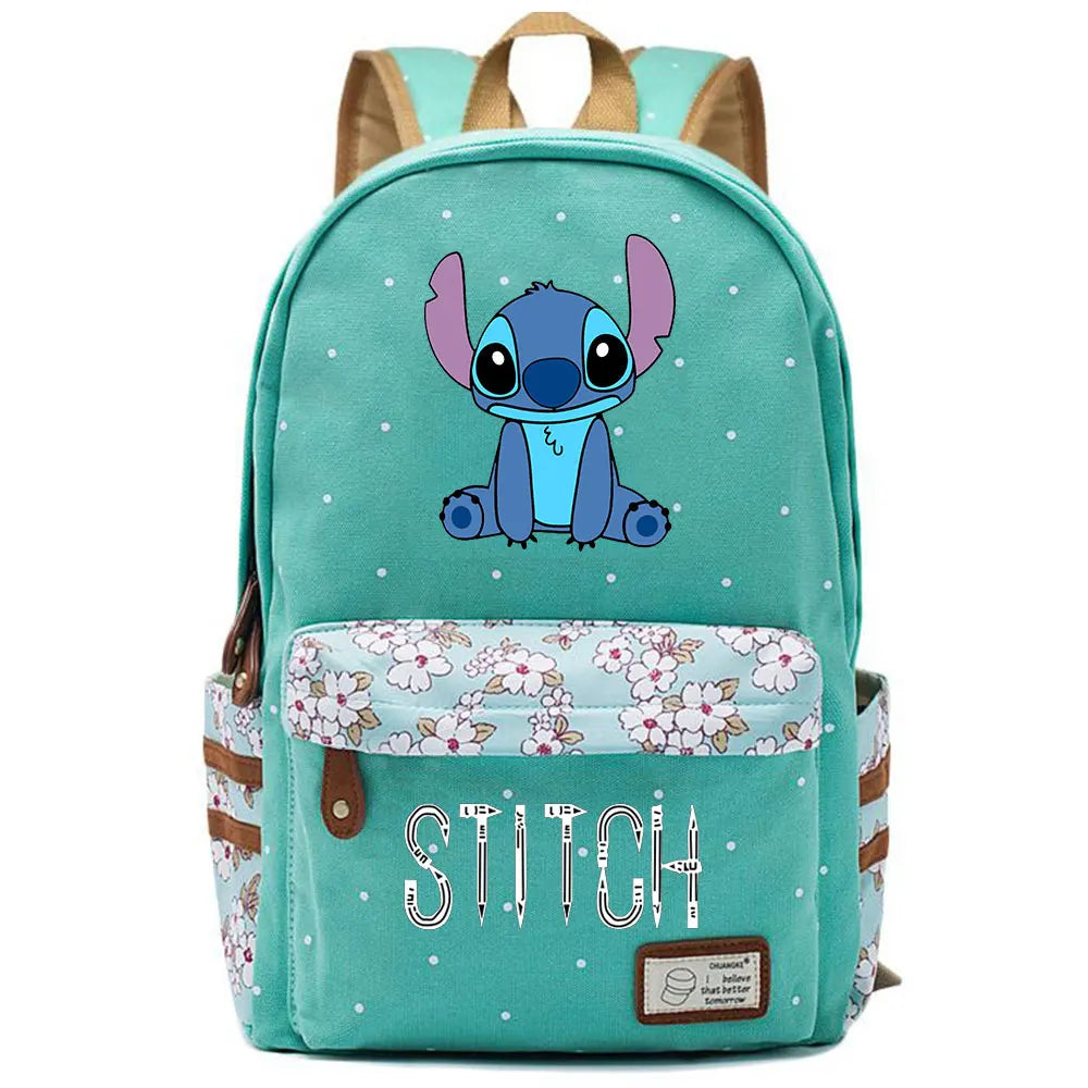 New Kawaii  Stitch Boy Girl Kids School Book Bags Women Bagpack Teenagers Schoolbags Canvas Travel Laptop Backpack