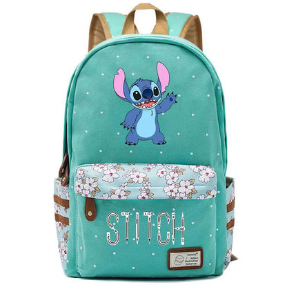 New Kawaii  Stitch Boy Girl Kids School Book Bags Women Bagpack Teenagers Schoolbags Canvas Travel Laptop Backpack
