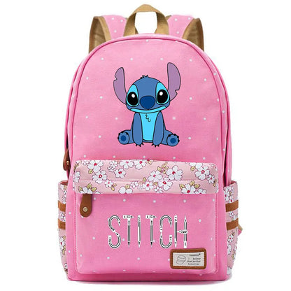 New Kawaii  Stitch Boy Girl Kids School Book Bags Women Bagpack Teenagers Schoolbags Canvas Travel Laptop Backpack
