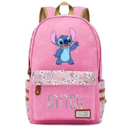 New Kawaii  Stitch Boy Girl Kids School Book Bags Women Bagpack Teenagers Schoolbags Canvas Travel Laptop Backpack