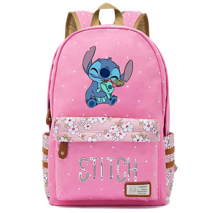 New Kawaii  Stitch Boy Girl Kids School Book Bags Women Bagpack Teenagers Schoolbags Canvas Travel Laptop Backpack