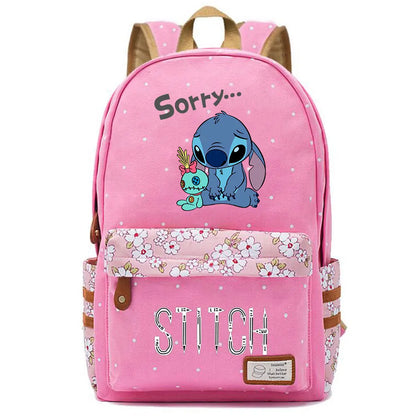 New Kawaii  Stitch Boy Girl Kids School Book Bags Women Bagpack Teenagers Schoolbags Canvas Travel Laptop Backpack