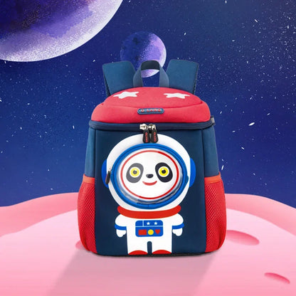 New Kindergarten Space Panda School Bags for Boy Student Backpack 3D Cartoon Schoolbag Girls Pink Kawaii Bookbag Mochila Escolar