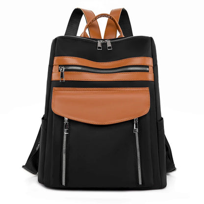 New Knapsack Mochilas Sac A Dos Fashionable Color Blocking Design Backpack With High Density Anti Splash Buffalo Fabric Bagpack
