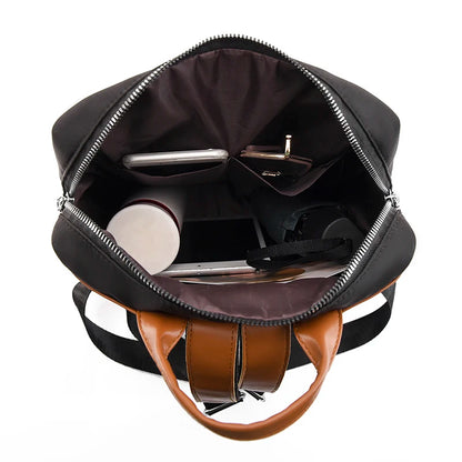 New Knapsack Mochilas Sac A Dos Fashionable Color Blocking Design Backpack With High Density Anti Splash Buffalo Fabric Bagpack