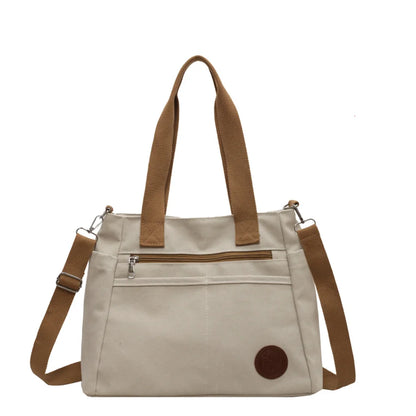 New Ladies Fashion Shoulder Bags For Women Tote Designer Canvas Handbag Zipper Travel Top-Handle Bag