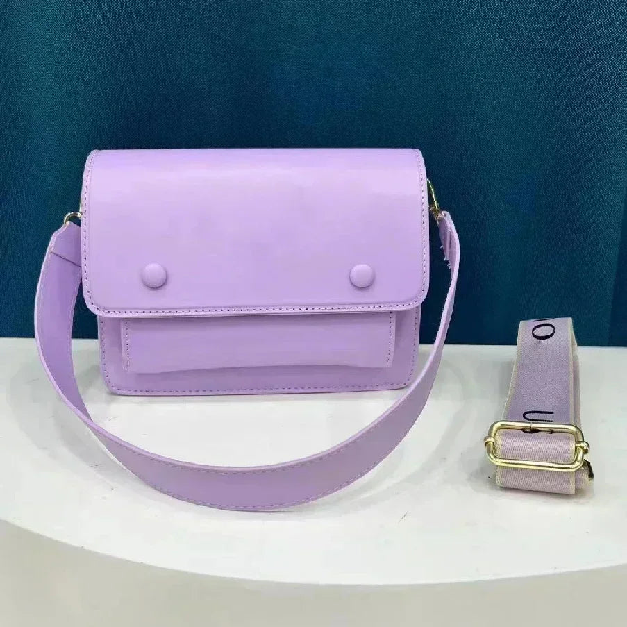 New Ladies Tote Bag Solid Color Computer Single Shoulder Crossbody Bag PU Leather Women Handbag Spanish Bear High Quality Bag