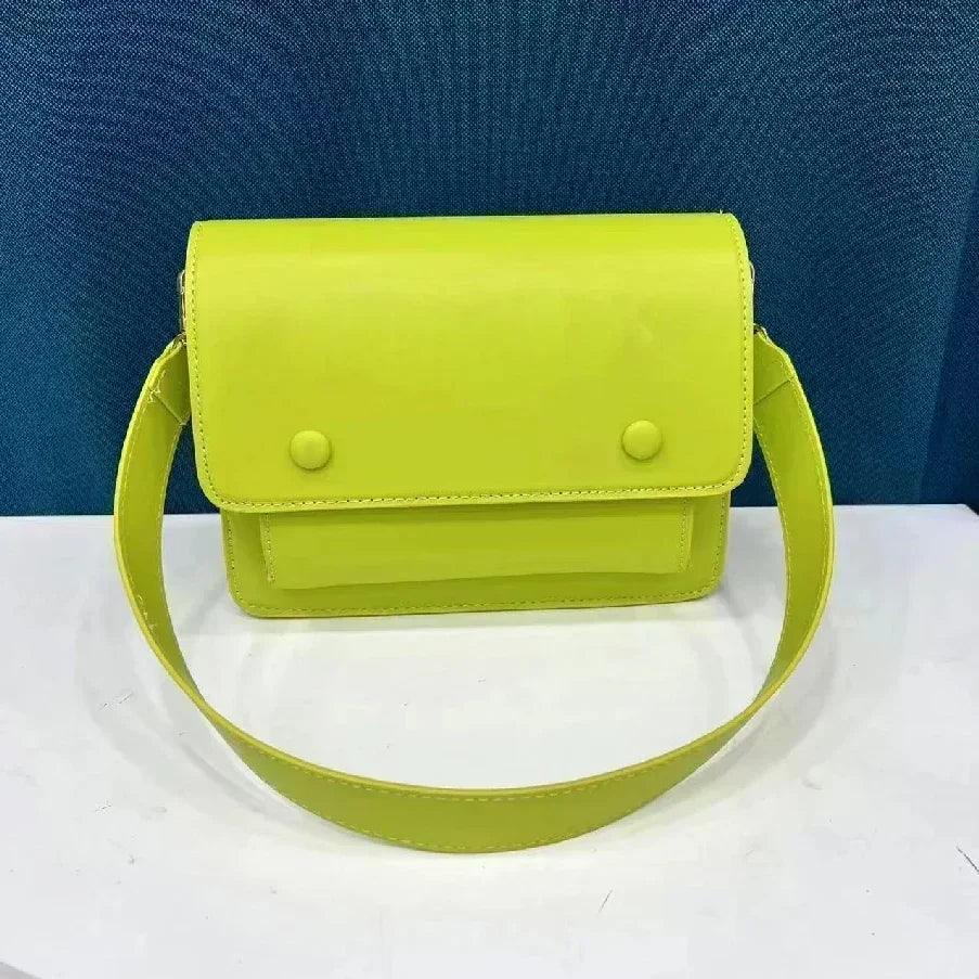 New Ladies Tote Bag Solid Color Computer Single Shoulder Crossbody Bag PU Leather Women Handbag Spanish Bear High Quality Bag
