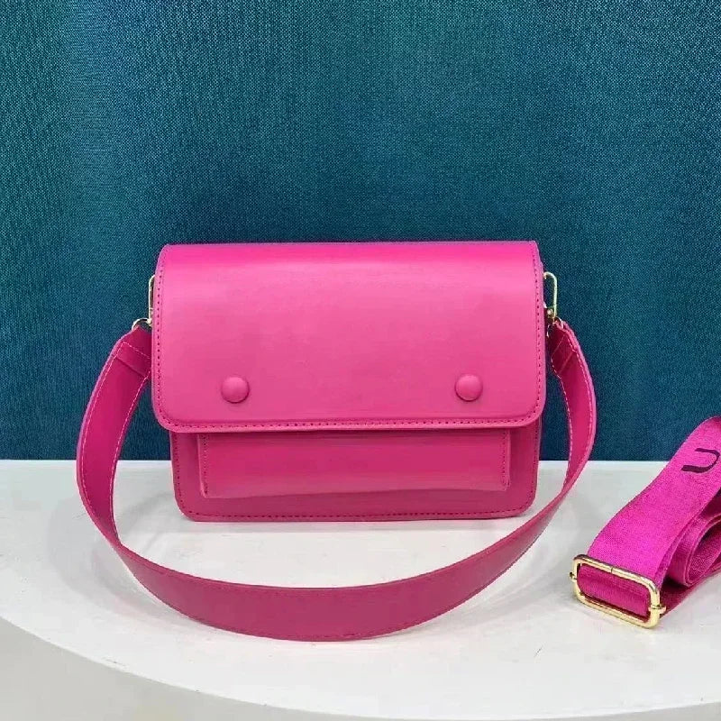 New Ladies Tote Bag Solid Color Computer Single Shoulder Crossbody Bag PU Leather Women Handbag Spanish Bear High Quality Bag