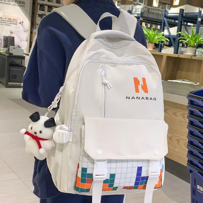 New Lady Cute High Capacity Laptop School Bag Girl Leisure Printing Kawaii Women College Backpack Fashion Female Travel Book Bag