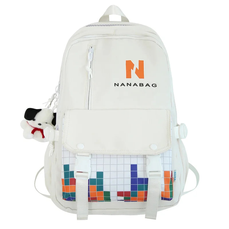 New Lady Cute High Capacity Laptop School Bag Girl Leisure Printing Kawaii Women College Backpack Fashion Female Travel Book Bag