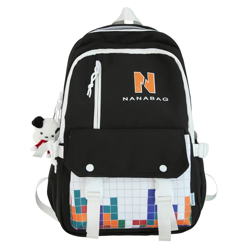 New Lady Cute High Capacity Laptop School Bag Girl Leisure Printing Kawaii Women College Backpack Fashion Female Travel Book Bag