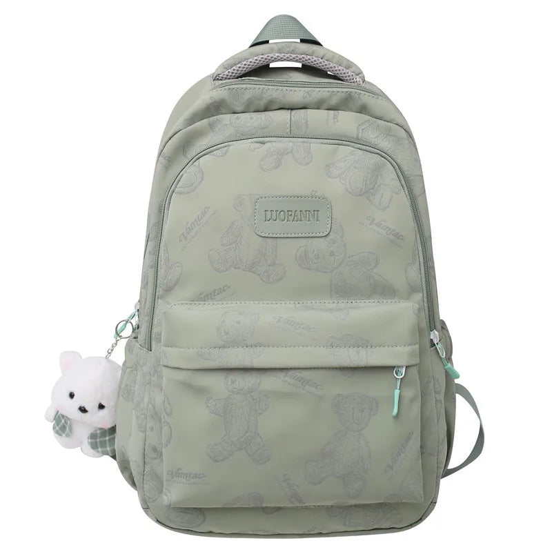 New Lady High Capacity Waterproof College Backpack Girl Printing Travel Book Cute Women School Bag Fashion Laptop Student Female