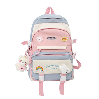 New Lady Kawaii Waterproof Backpack Fashion Laptop Women Book Bag Trendy Female College Backpack Girl Travel Harajuku School Bag