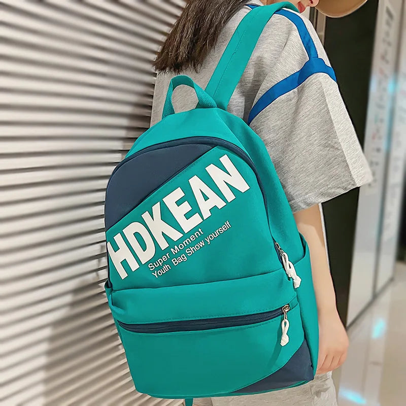 New Lady Nylon Leisure College Backpack Female Student Bag Cool Fashion Girl Travel Book Laptop Backpack Trendy Women School Bag