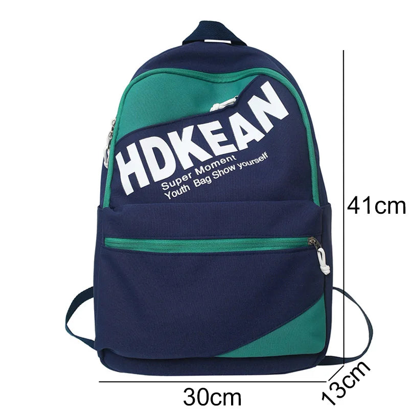 New Lady Nylon Leisure College Backpack Female Student Bag Cool Fashion Girl Travel Book Laptop Backpack Trendy Women School Bag
