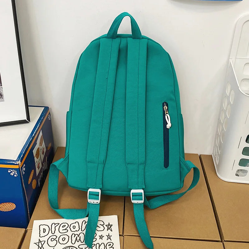 New Lady Nylon Leisure College Backpack Female Student Bag Cool Fashion Girl Travel Book Laptop Backpack Trendy Women School Bag