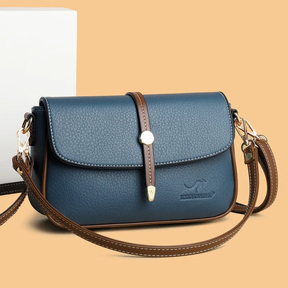 New Leather Casual Tote Bags for Woman Purses Brand Shoulder Bags Ladies Luxury Designer Handbag Large Capacity Messenger Bag