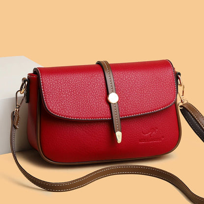 New Leather Casual Tote Bags for Woman Purses Brand Shoulder Bags Ladies Luxury Designer Handbag Large Capacity Messenger Bag