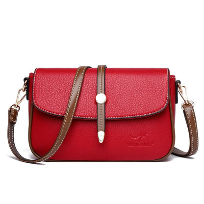 New Leather Casual Tote Bags for Woman Purses Brand Shoulder Bags Ladies Luxury Designer Handbag Large Capacity Messenger Bag