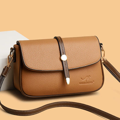 New Leather Casual Tote Bags for Woman Purses Brand Shoulder Bags Ladies Luxury Designer Handbag Large Capacity Messenger Bag