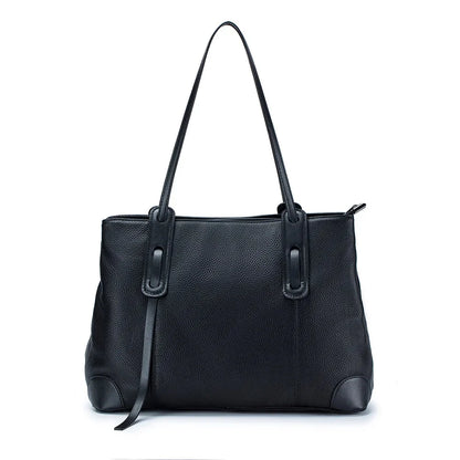 New Leather Handbag Large Capacity Tote Commuting Fashion Female Omnibus Single Shoulder Bag Tide