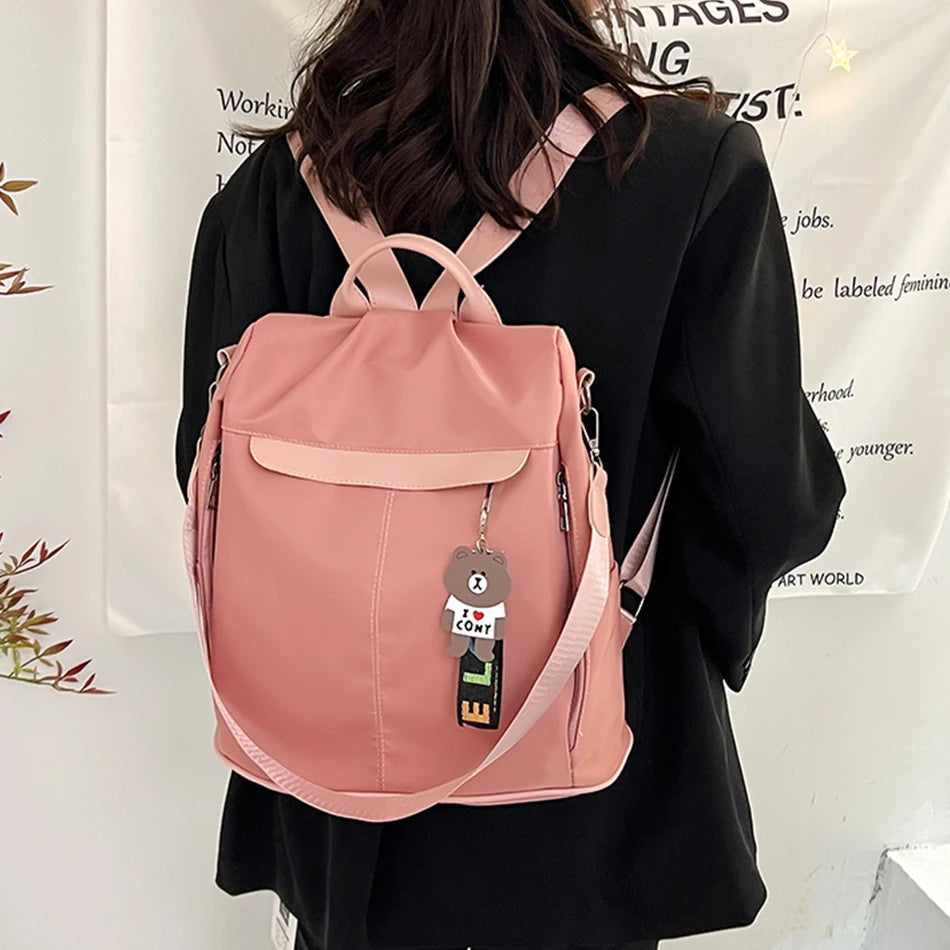 New Leisure Oxford Multifunctional Anti-theft Shoulder Backpack  High Capacity Backpacks Backpacks for School Teenagers Girls