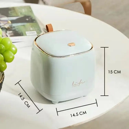 New Light Luxury Pressing Desktop Trash Can Double-layer Coffee Table Bomb Cover Small Storage Bucket