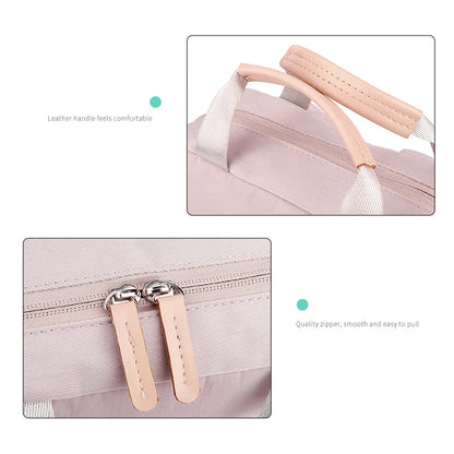 New Lightweight Simple Waterproof Large Capacity 14 15.6 Inch Laptop Backpack Female Travel Bag Backpacks Solid Color Bookbag