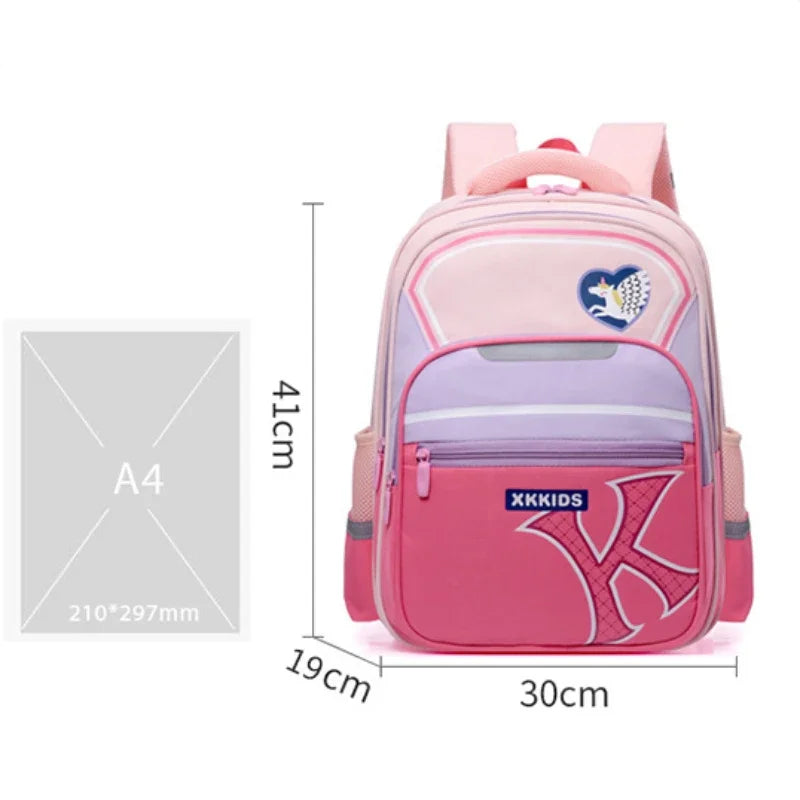 New Lightweight Spinal School Bookbag for Elementary School Students, Simple and Fashionable, Large Capacity Children's Backpack