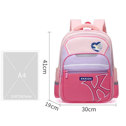 New Lightweight Spinal School Bookbag for Elementary School Students, Simple and Fashionable, Large Capacity Children's Backpack