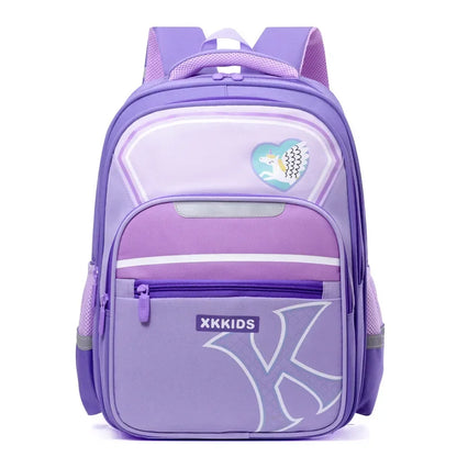New Lightweight Spinal School Bookbag for Elementary School Students, Simple and Fashionable, Large Capacity Children's Backpack