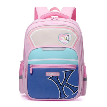 New Lightweight Spinal School Bookbag for Elementary School Students, Simple and Fashionable, Large Capacity Children's Backpack