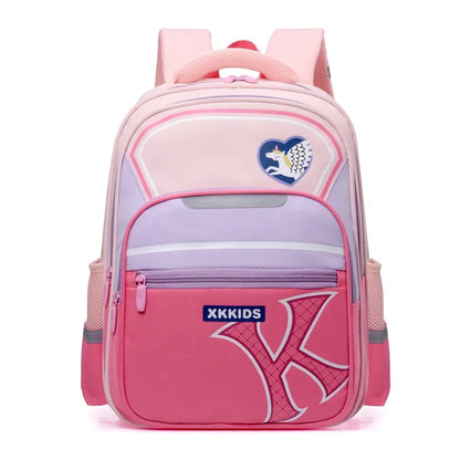 New Lightweight Spinal School Bookbag for Elementary School Students, Simple and Fashionable, Large Capacity Children's Backpack