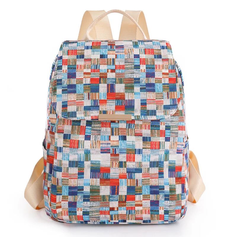 New Luxury Designer Brand Women's Backpack High Quality Nylon Bagpack Large Capacity Female Backpack Travel School Bag Sac A Dos