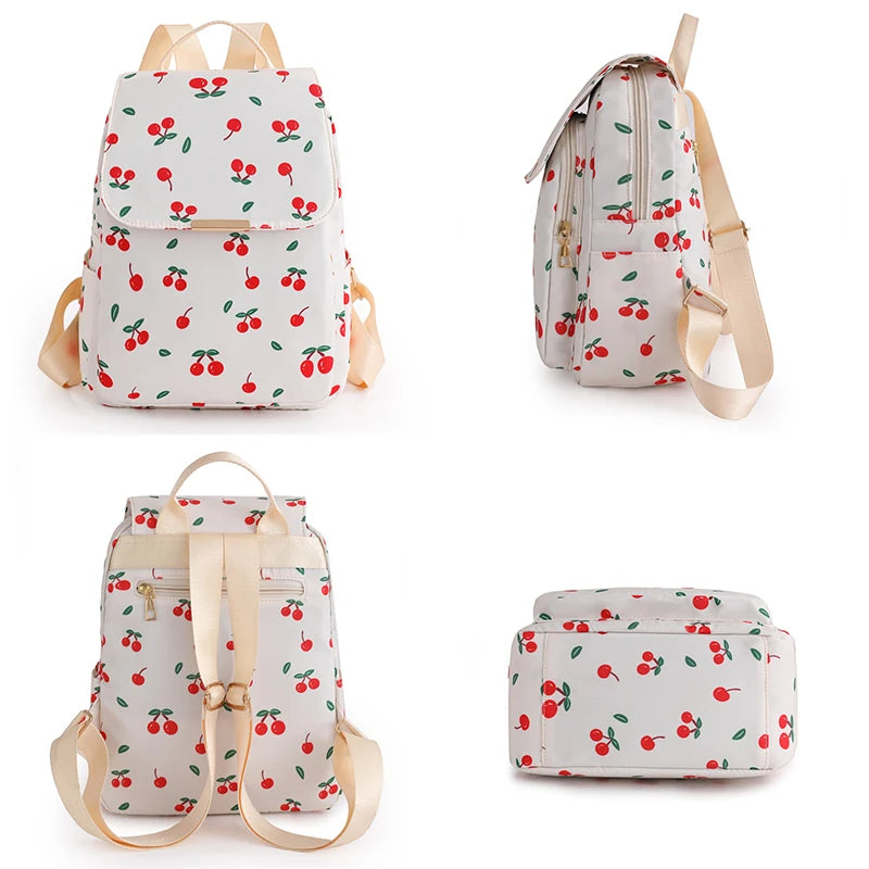 New Luxury Designer Brand Women's Backpack High Quality Nylon Bagpack Large Capacity Female Backpack Travel School Bag Sac A Dos