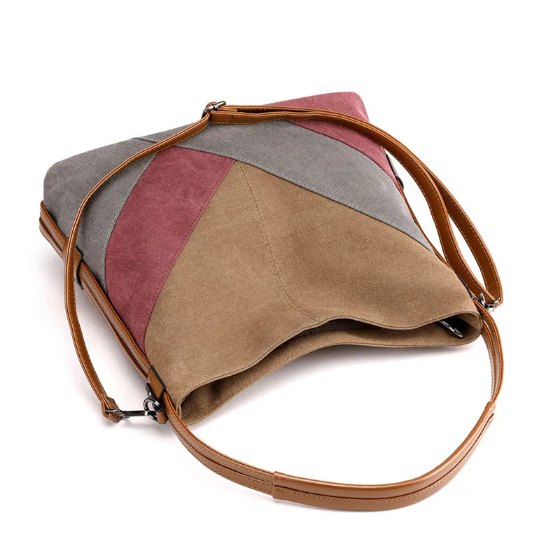 New Luxury Women Handbag Canvas Female Shoulder Bags Designer Ladies Messenger Bags Casual Tote Bags Purse Crossbody Pack Bolos