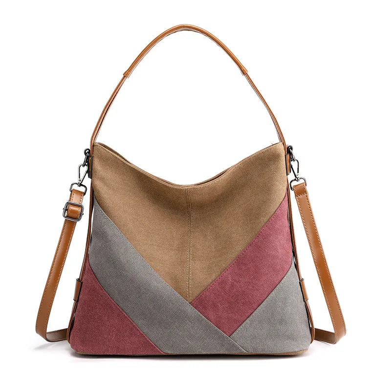 New Luxury Women Handbag Canvas Female Shoulder Bags Designer Ladies Messenger Bags Casual Tote Bags Purse Crossbody Pack Bolos