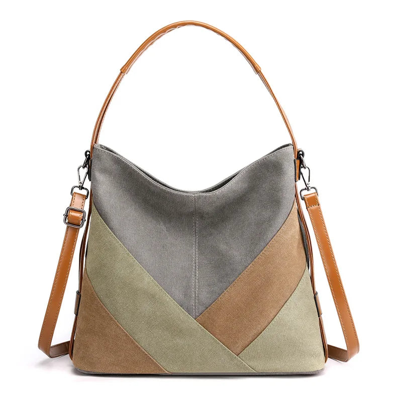 New Luxury Women Handbag Canvas Female Shoulder Bags Designer Ladies Messenger Bags Casual Tote Bags Purse Crossbody Pack Bolos