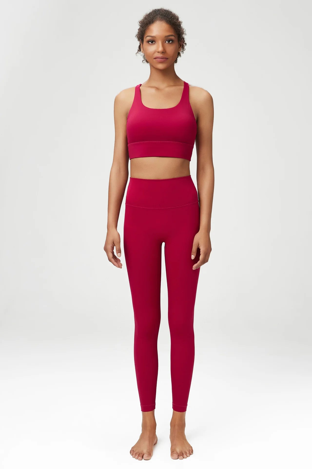 New Lycra Women's Yoga Set 2 Pieces Classic Tracksuit Gym Fitness Suit Women Plus Size Leggings Sports Bra Ladies Sportswear Set