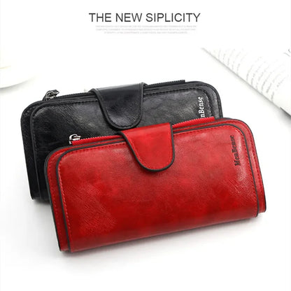 New Made of Leather Women's Long Wallet Luxury Coin Purses Ladies Multi Function Card Holders Feminina Clutch Bag