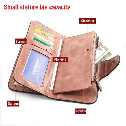 New Made of Leather Women's Long Wallet Luxury Coin Purses Ladies Multi Function Card Holders Feminina Clutch Bag